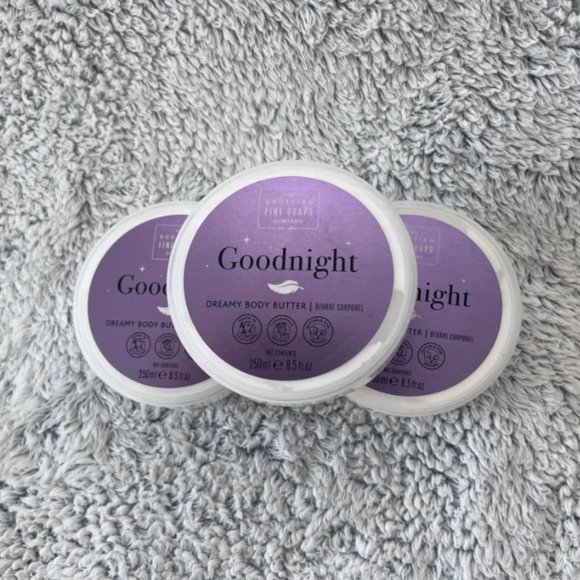 3 The Scottish Fine Soaps Company Goodnight Dreamy Body Butter Lavender Set NEW